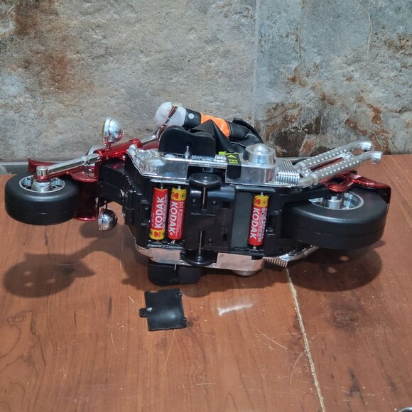 Motorcycle Monster Animated Figure Bad Moon Rising Biker Skeleton Halloween - Picture 5 of 16